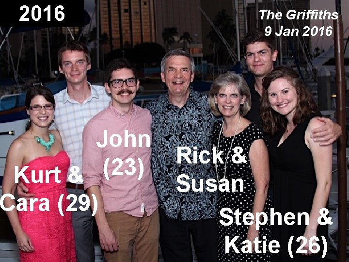 2016 John (23) Kurt & Cara (29) The Griffiths 9 Jan 2016 Rick &