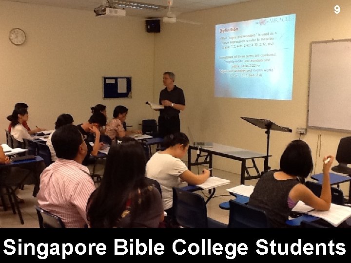 9 Singapore Bible College Students 