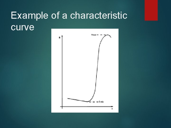 Example of a characteristic curve Example of a characteristic curve