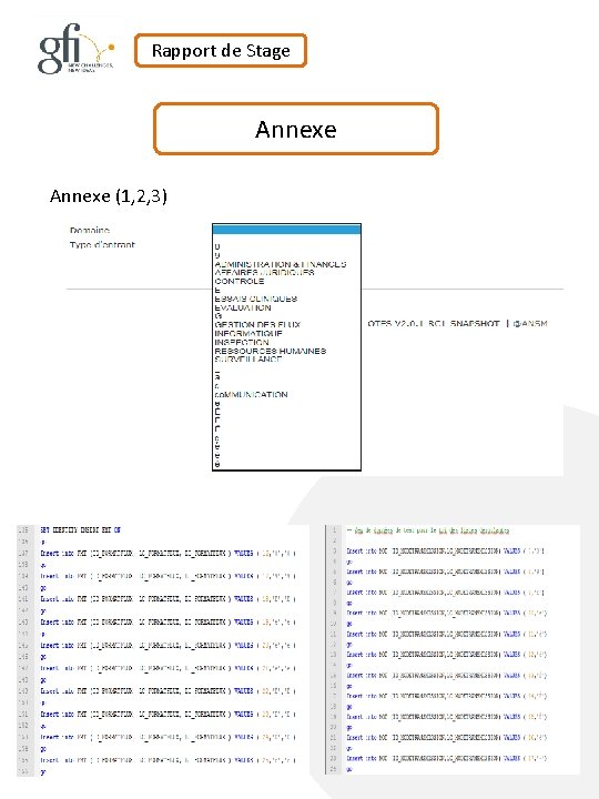 Rapport de Stage Annexe (1, 2, 3) 