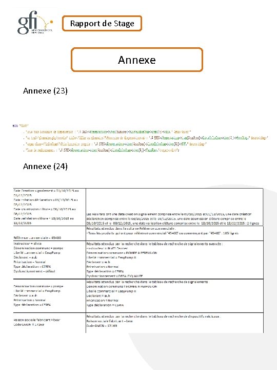 Rapport de Stage Annexe (23) Annexe (24) 