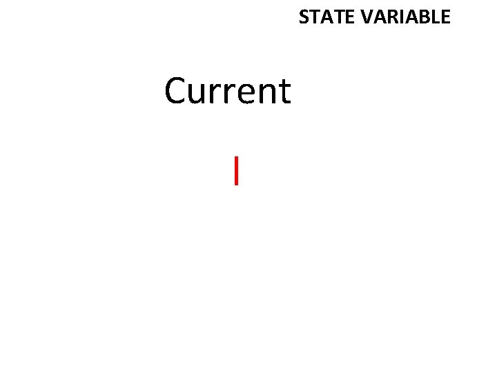 STATE VARIABLE Current I 