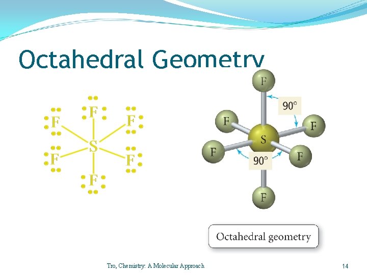 Octahedral Geometry Tro, Chemistry: A Molecular Approach 14 