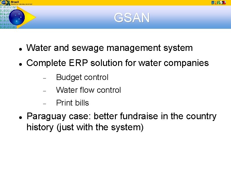 GSAN Water and sewage management system Complete ERP solution for water companies Budget control