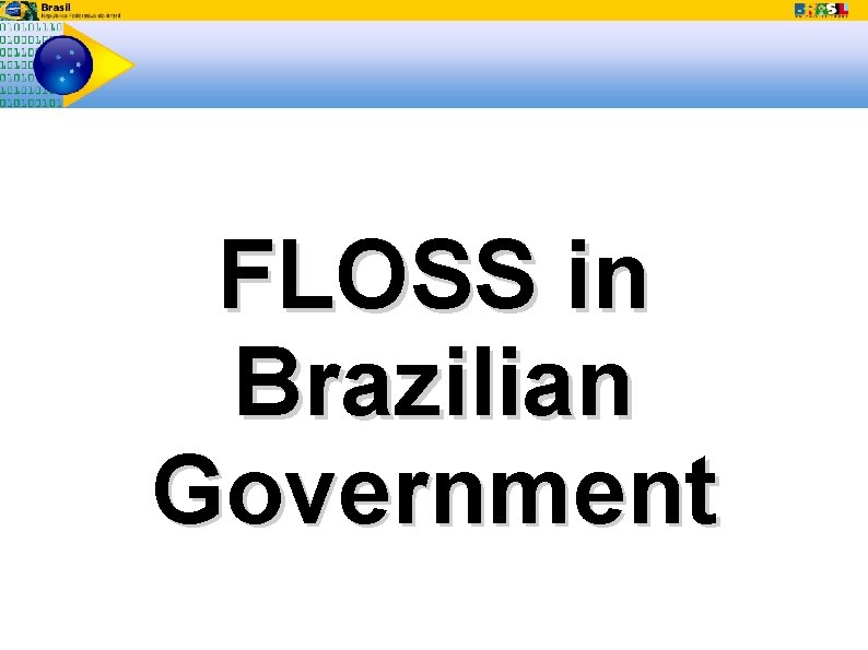 FLOSS in Brazilian Government 