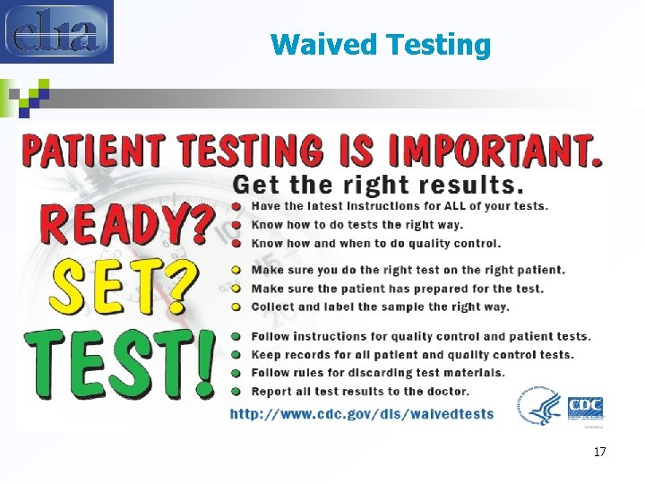 Waived Testing 17 