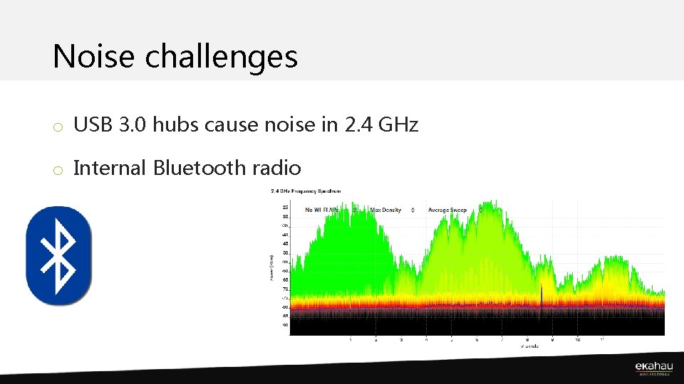 Noise challenges o USB 3. 0 hubs cause noise in 2. 4 GHz o