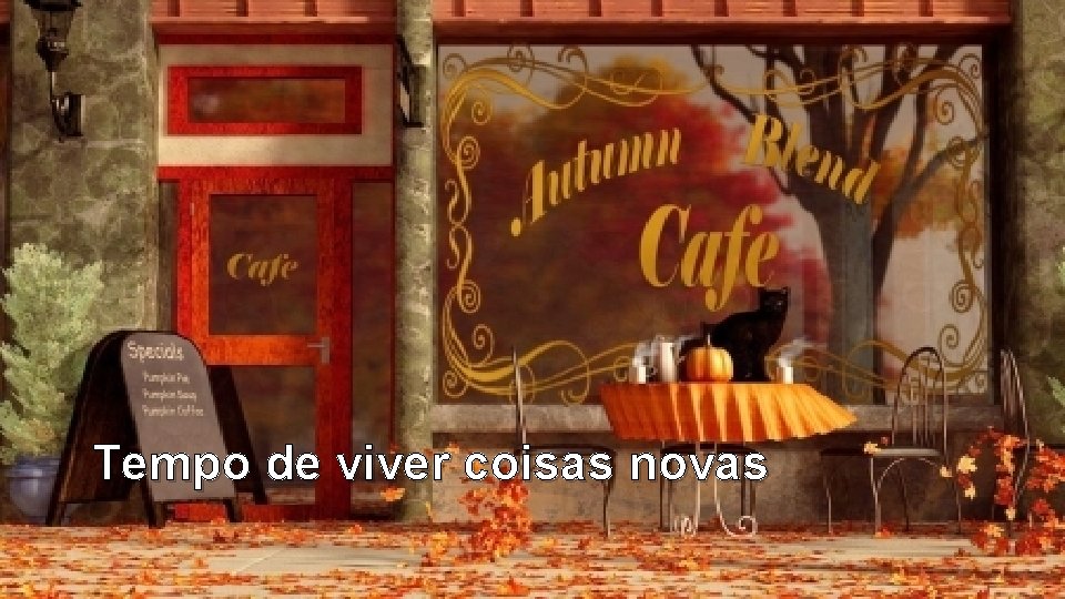 Tempo de viver coisas novas 