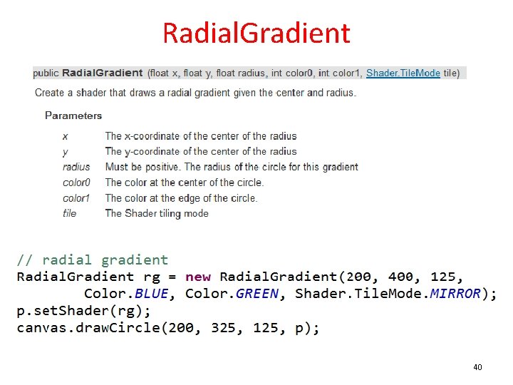Radial. Gradient 40 