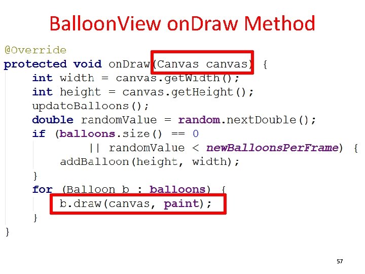 Balloon. View on. Draw Method 57 