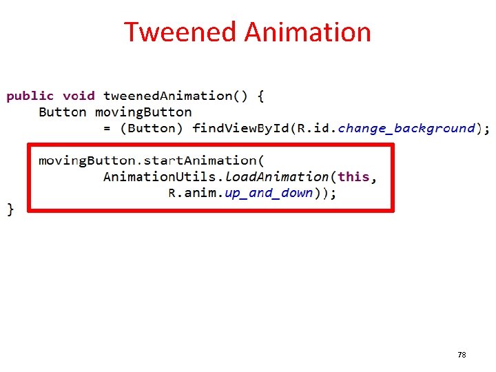 Tweened Animation 78 