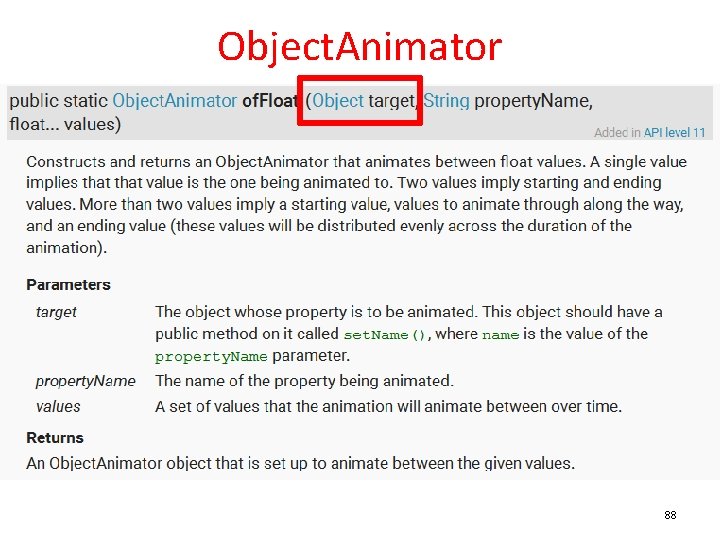 Object. Animator 88 