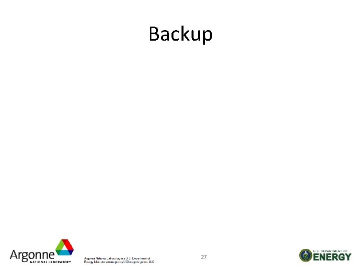 Backup 27 