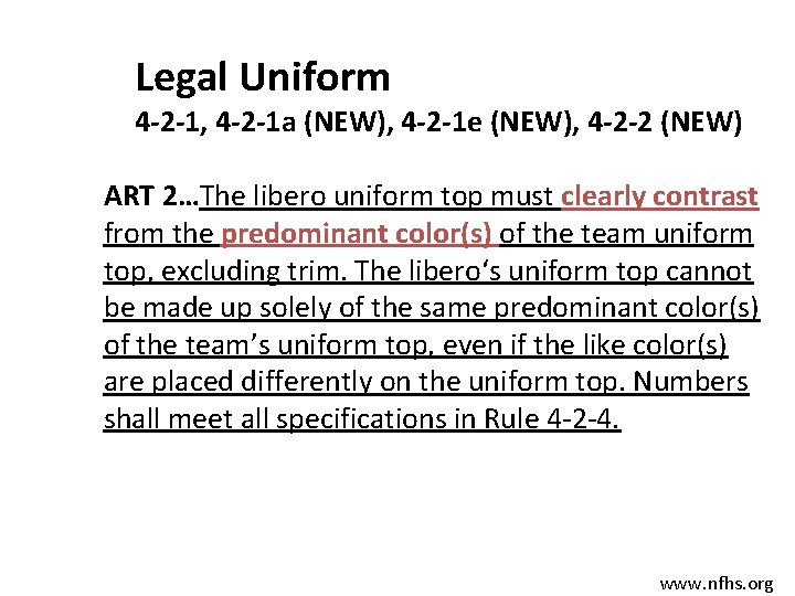 Legal Uniform 4 -2 -1, 4 -2 -1 a (NEW), 4 -2 -1 e