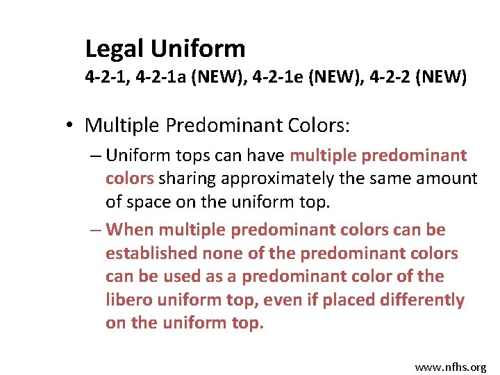 Legal Uniform 4 -2 -1, 4 -2 -1 a (NEW), 4 -2 -1 e