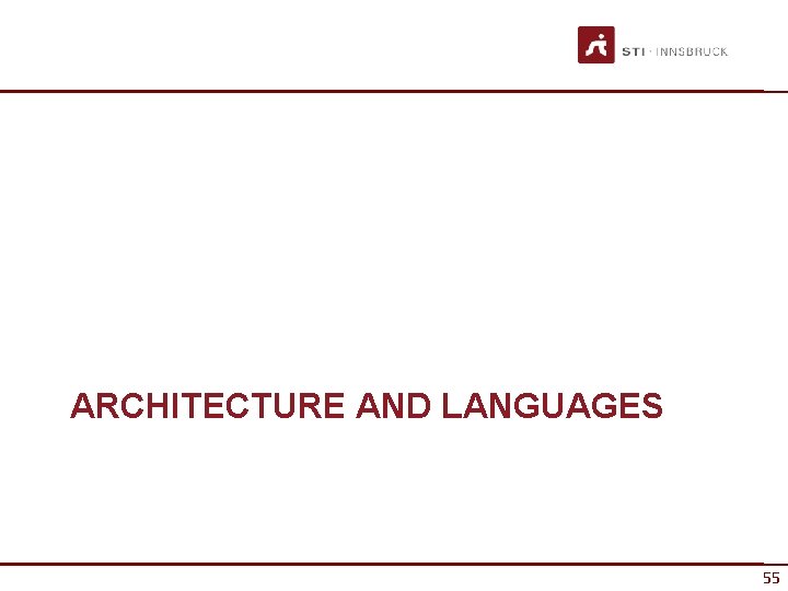 ARCHITECTURE AND LANGUAGES 55 