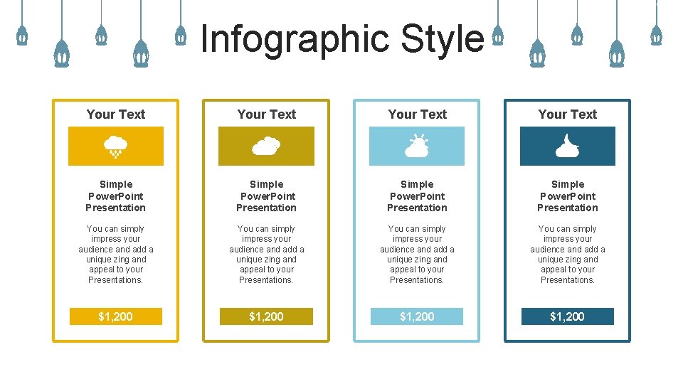 Infographic Style Your Text Simple Power. Point Presentation You can simply impress your audience