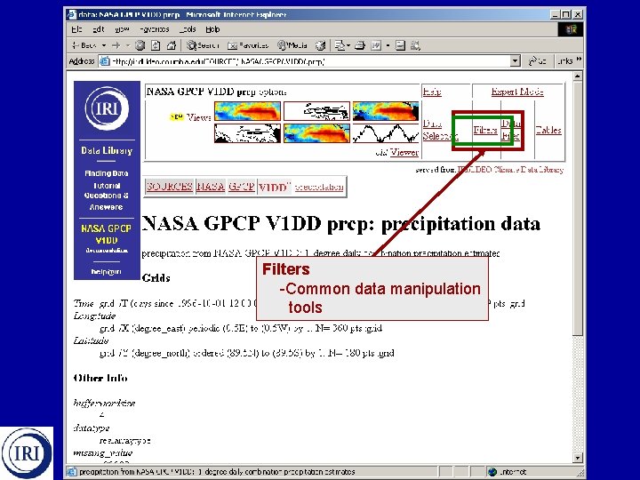 Filters -Common data manipulation tools 