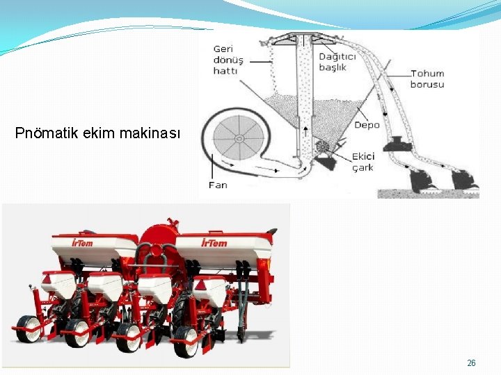 Pnömatik ekim makinası 26 