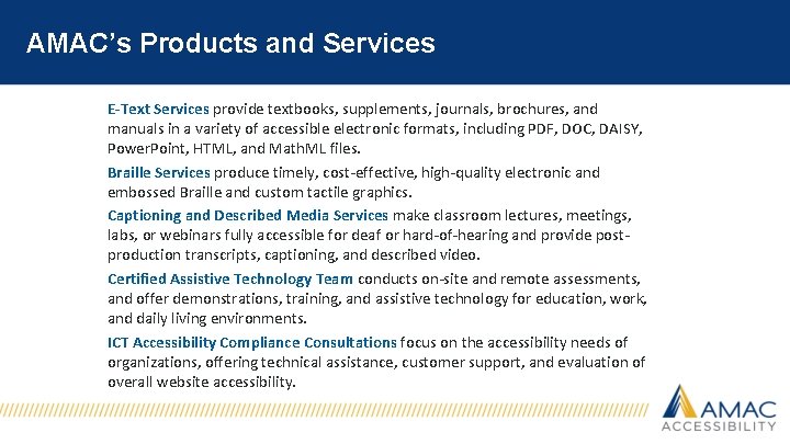 Creating Accessible Documents Presenter Valerie Morrison Ph D