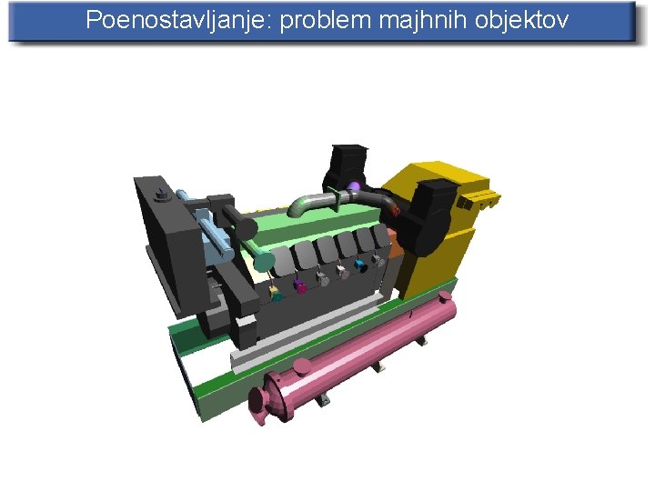 Poenostavljanje: problem majhnih objektov 