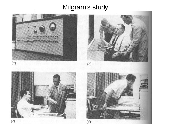 Milgram’s study 