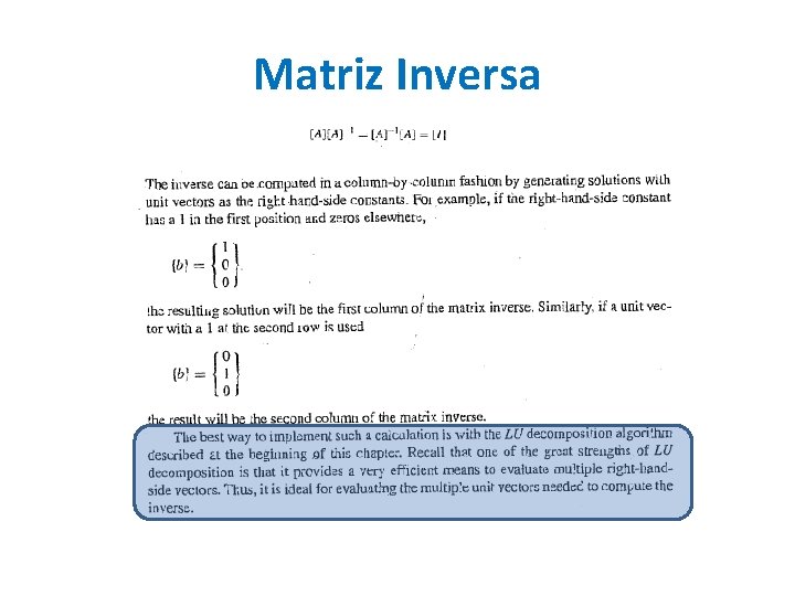 Matriz Inversa 