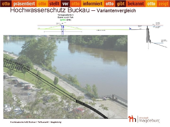Hochwasserschutz Buckau – Variantenvergleich Hochwasserschutz Buckau I Tiefbauamt I Magdeburg 