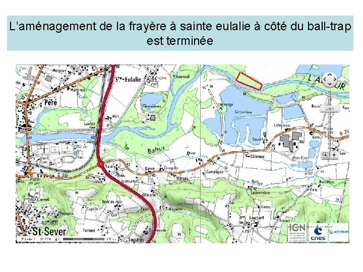 L’aménagement de la frayère à sainte eulalie à côté du ball-trap est terminée 