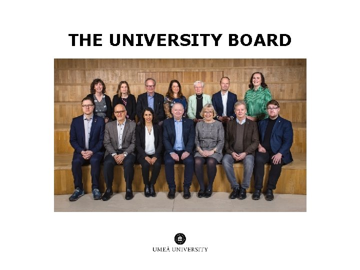 THE UNIVERSITY BOARD THE UNIVERSITY BOARD