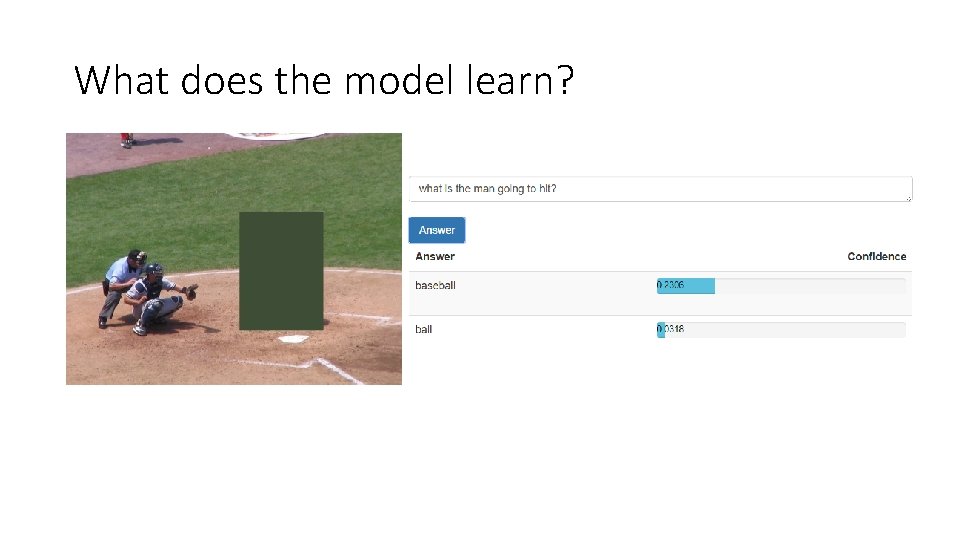 What does the model learn? 