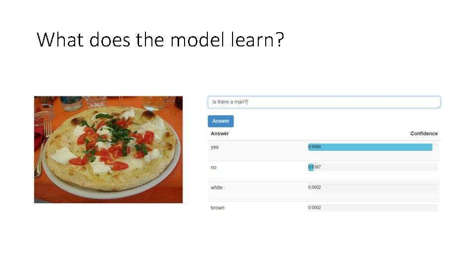 What does the model learn? 