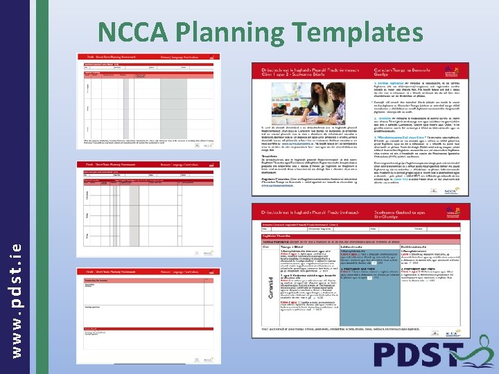 www. pdst. ie NCCA Planning Templates 