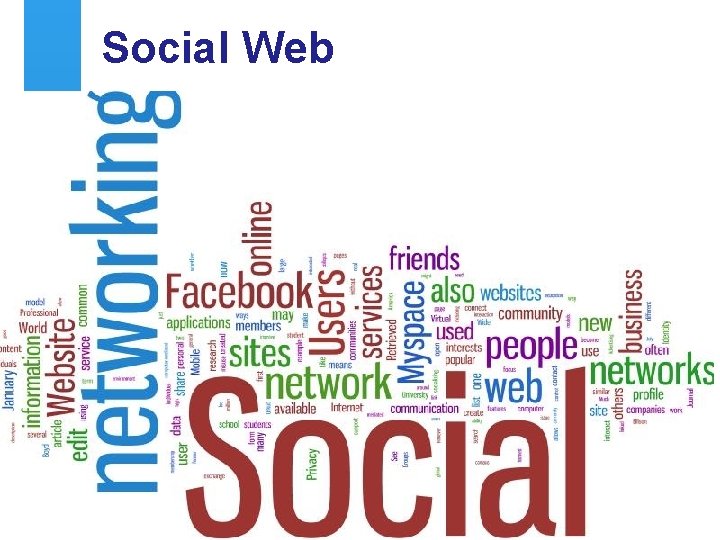 Social Web A centre of expertise in digital information management 34 www. ukoln. ac.