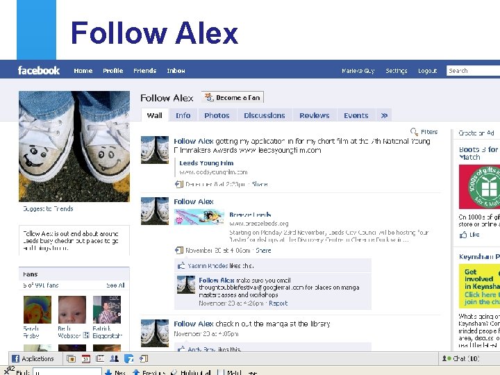 Follow Alex A centre of expertise in digital information management 42 www. ukoln. ac.