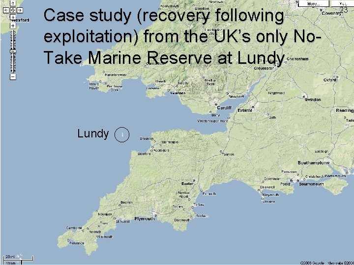 Case study (recovery following exploitation) from the UK’s only No. Take Marine Reserve at