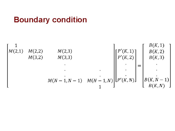  Boundary condition 