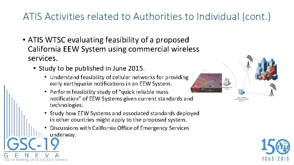 ATIS Activities related to Authorities to Individual (cont. ) • ATIS WTSC evaluating feasibility