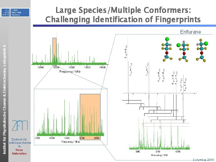 Large Species/Multiple Conformers: Challenging Identification of Fingerprints Institut für Physikalische Chemie & Elektrochemie, Lehrgebiet