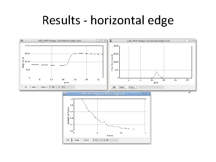 Results - horizontal edge 