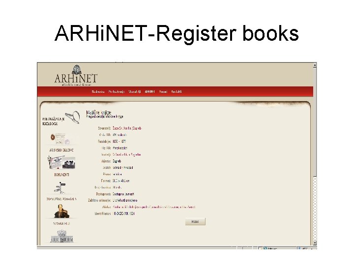 ARHi. NET-Register books 