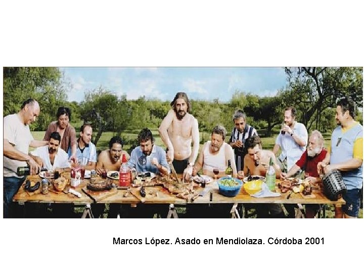 Marcos López. Asado en Mendiolaza. Córdoba 2001 