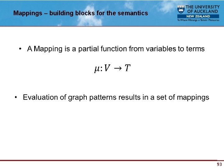 Mappings – building blocks for the semantics • 93 