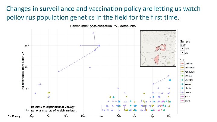 Changes in surveillance and vaccination policy are letting us watch poliovirus population genetics in