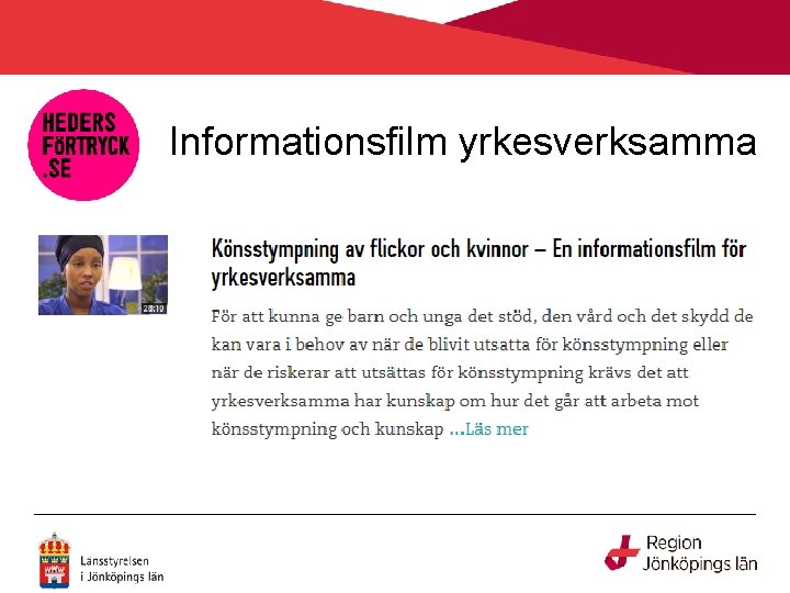 Informationsfilm yrkesverksamma 