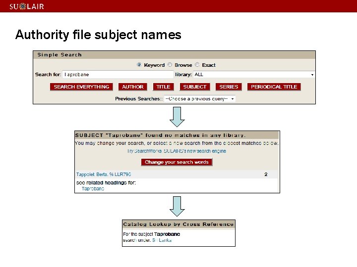 Authority file subject names 