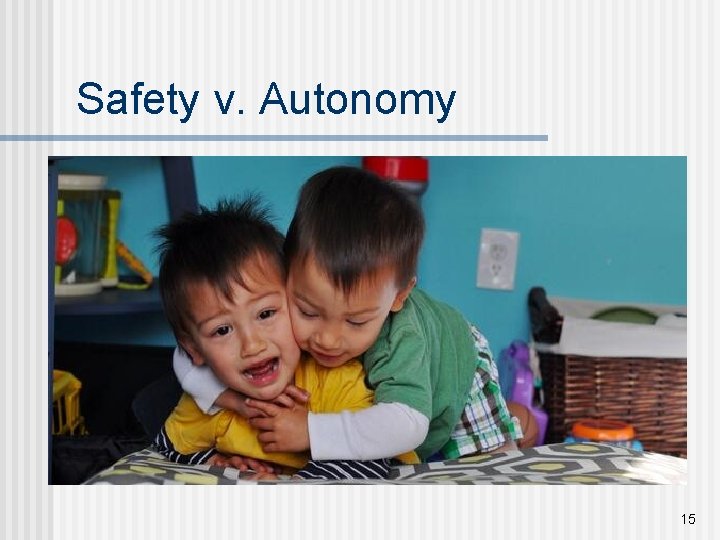 Safety v. Autonomy 15 