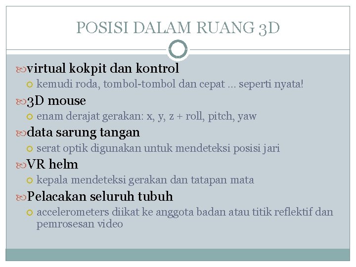 POSISI DALAM RUANG 3 D virtual kokpit dan kontrol kemudi roda, tombol-tombol dan cepat.