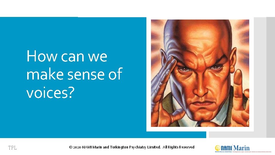 How can we make sense of voices? TPL © 2020 NAMI Marin and Turkington