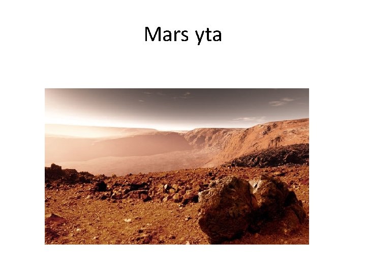 Mars yta 